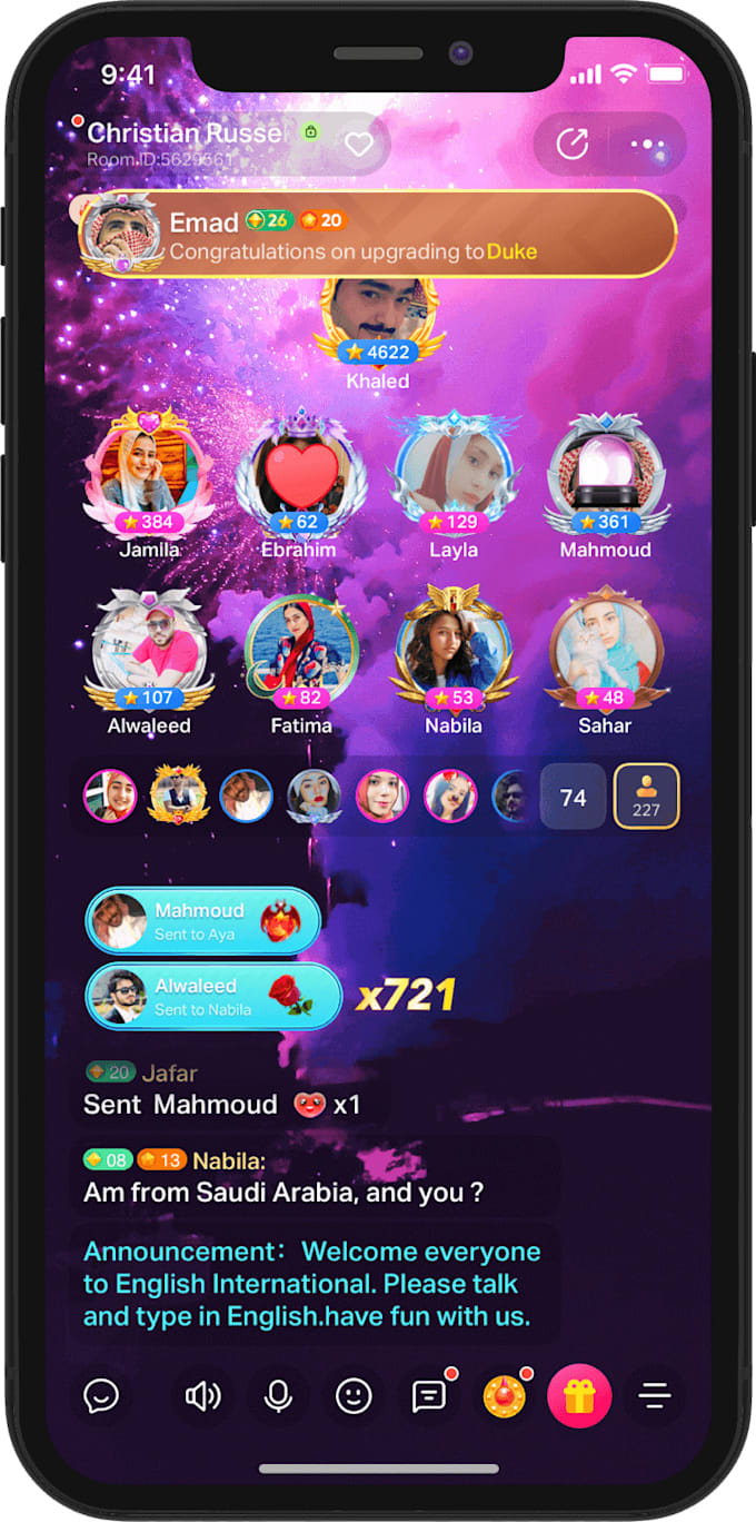 Create voice rooms app by N1yankee Fiverr