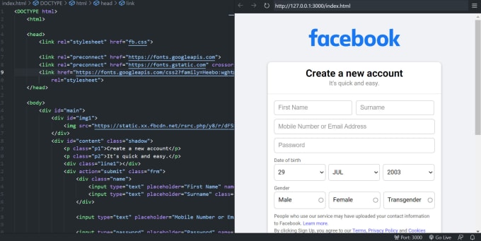 Make webpages for you using html and css by Santoshjogdand8 | Fiverr