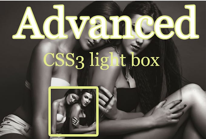 provide a advanced css3 light box
