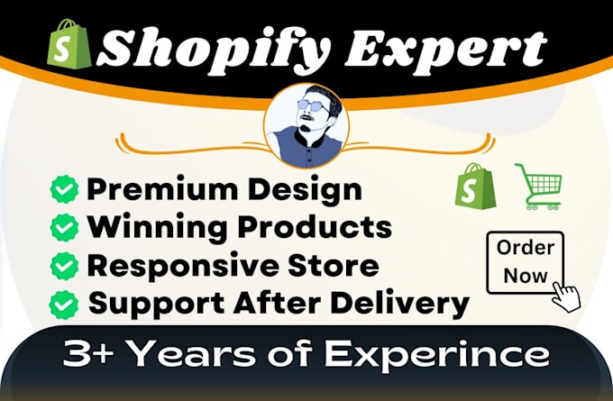 design and manage shopify dropshipping store