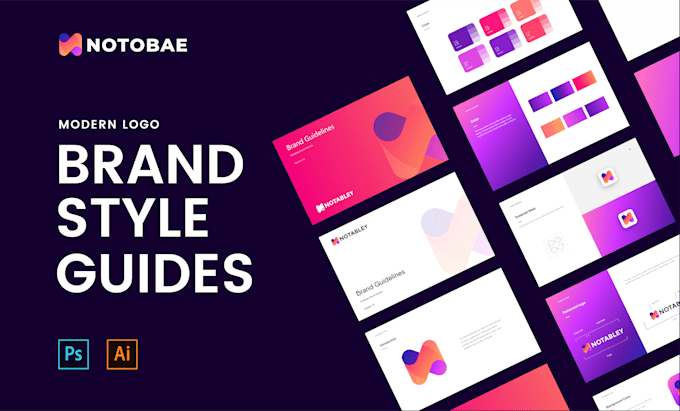 design logo and brand identity with full branding kit and brand style guidelines