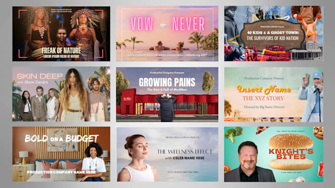 create a high quality TV or film pitch deck presentation