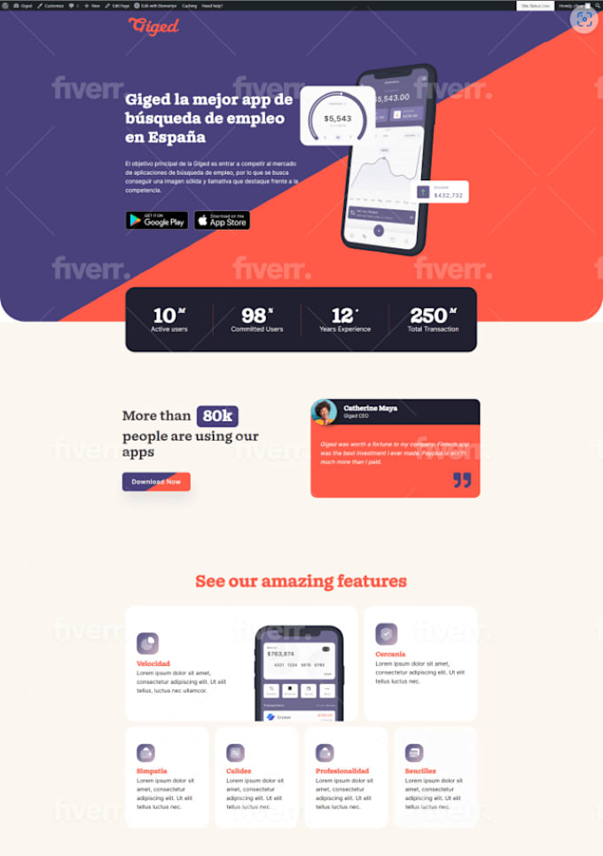 Make static web pages with html and css by Jonatiu | Fiverr
