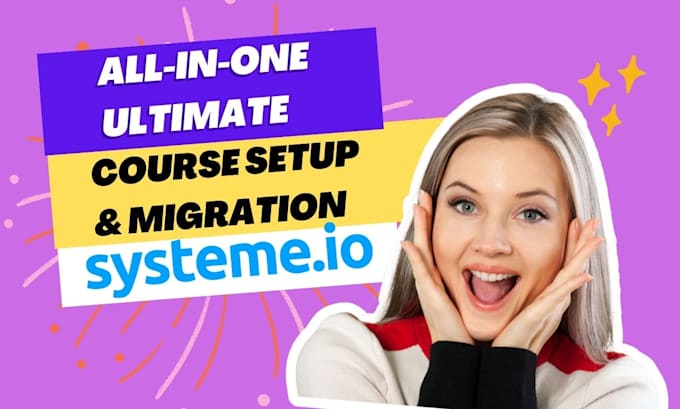 create your online course website lms content systeme io