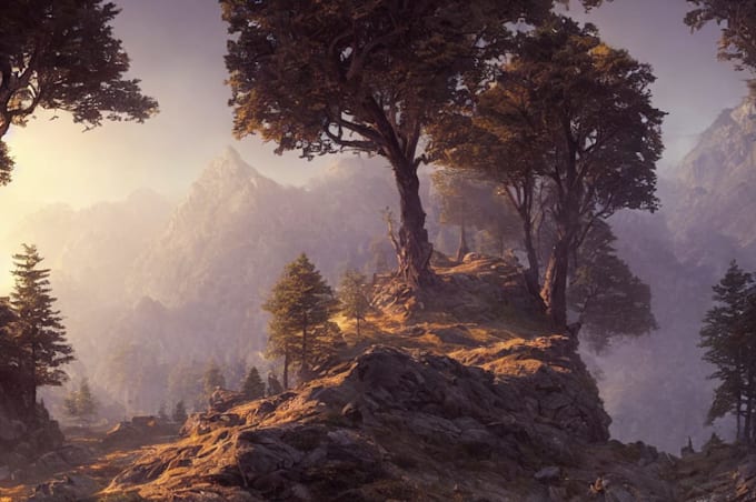 create stunning landscape concept art with animation