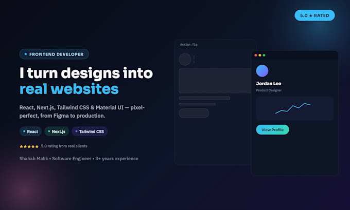 be your frontend developer in react nextjs tailwind CSS and material UI