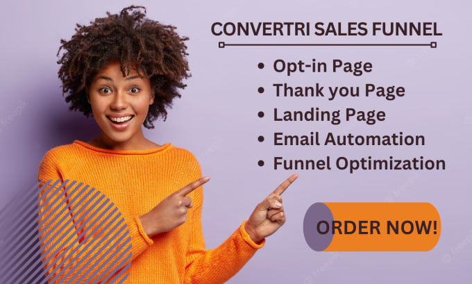 Design landing page on convertri simvoly kartra system io sales