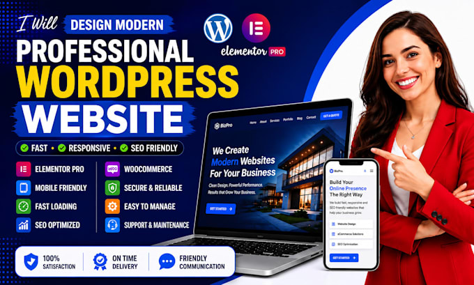 design modern wordpress website for your business