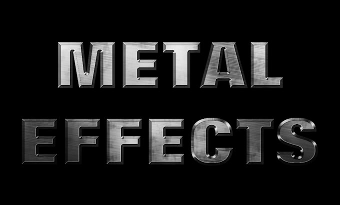 make a awesome metal effects on Adobe Photoshop