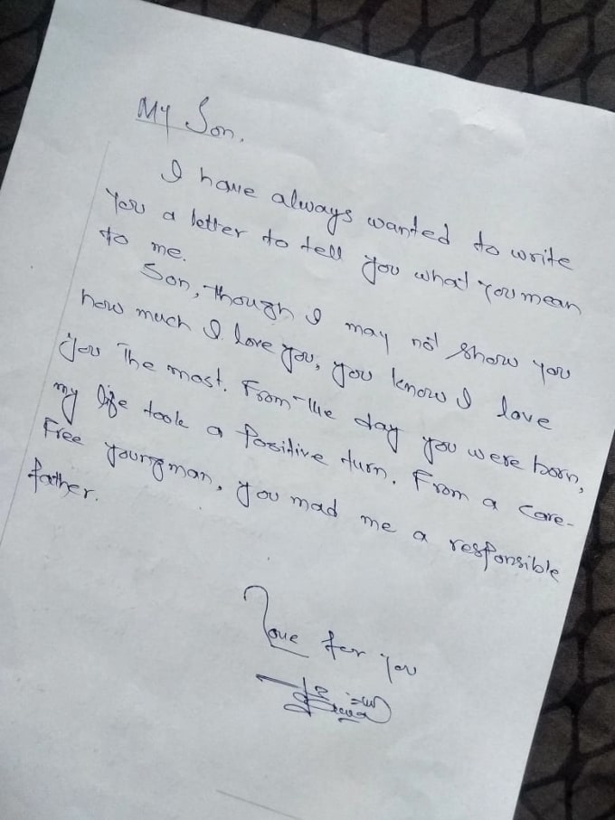 Perfectly handwrite any document, notes, card, letters for you by