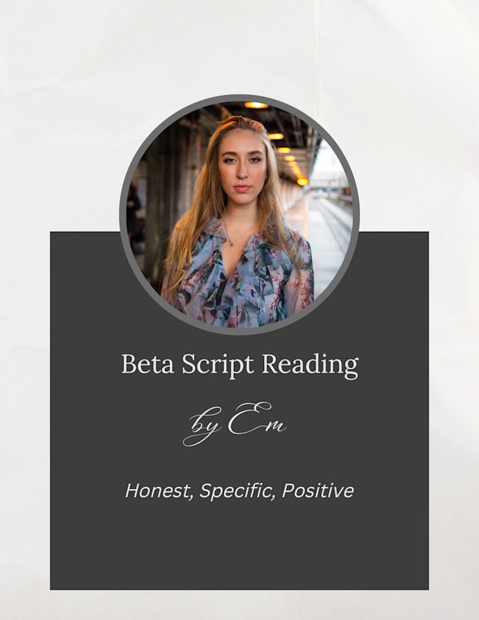 proofread your script or screenplay and provide feedback
