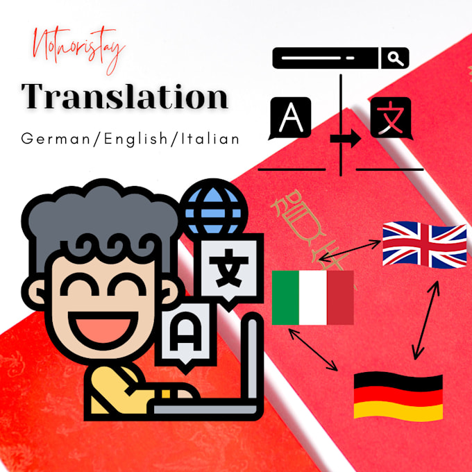 Manually translate german, italian, english text as a native speaker by