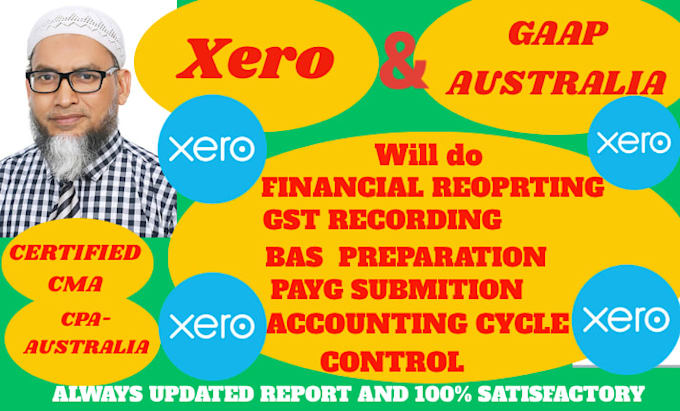 do financial reporting by xero specially to australia