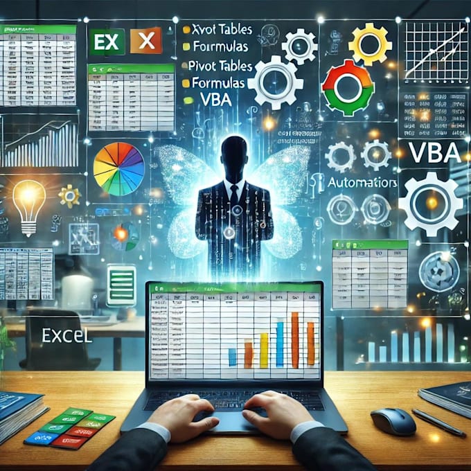 automate excel with macros, formulas, pivot table