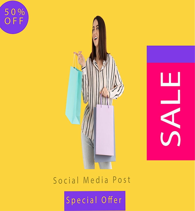 create social media post, shopify banner and web banner