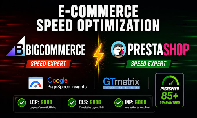 speed up your bigcommerce or prestashop store and fix core web vitals