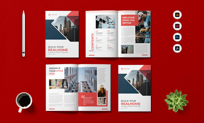 design a real estate brochure, booklet, print or digital