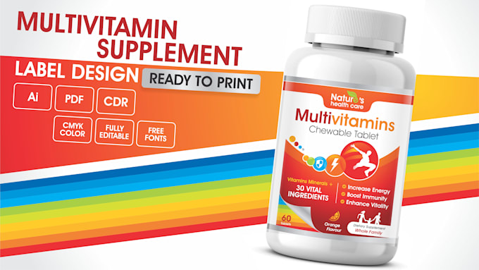 do product label design and supplement label design