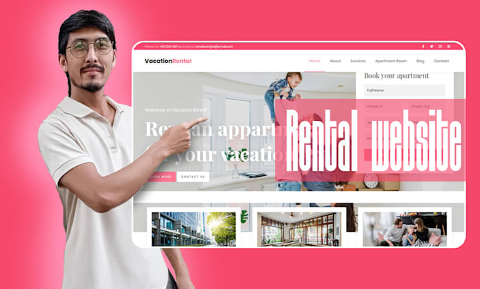 create short term rental website with online booking system
