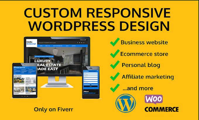 make the responsive and modern style wordpress website