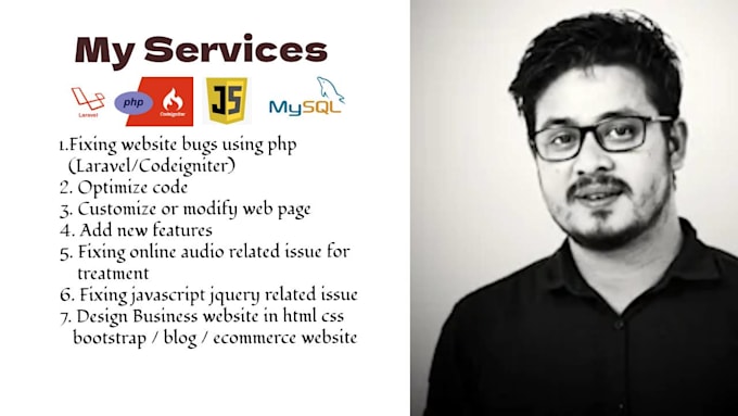 bugs, optimize and develop your PHP laravel and react web application