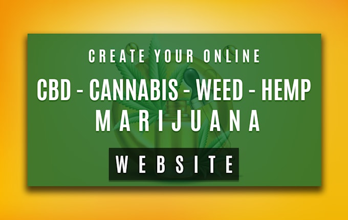 design responsive cbd, hemp, cannabis, supplement store, ecommerce website