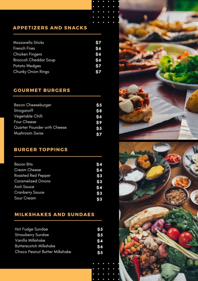 Do menu design, food menu, restaurant menu, price list by Rsgteam778 ...