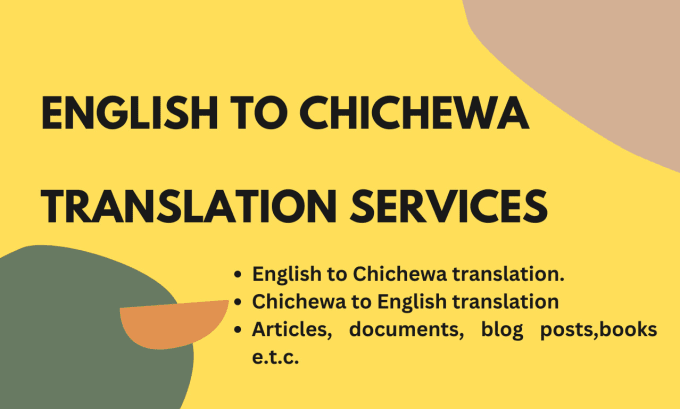 Translate Transcript Chichewa Into English Translate English To