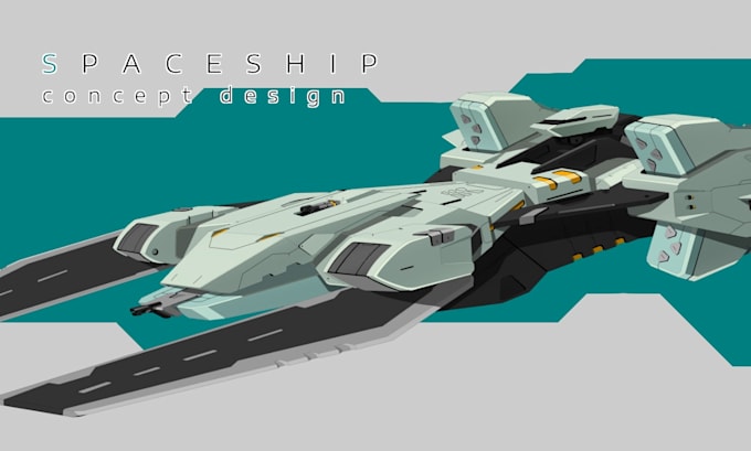 draw high quality spaceship concept