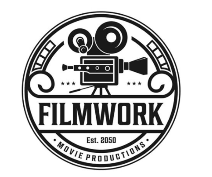 Create a neon 80s retro vhs cinematic movie style 80s logo by Vincent