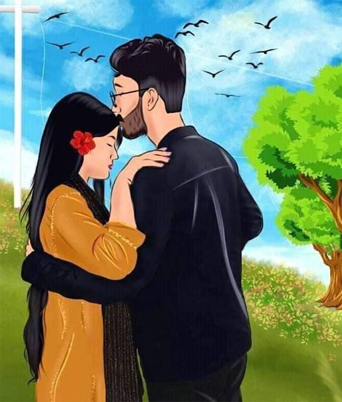 draw your characters in my cartoon art style for you