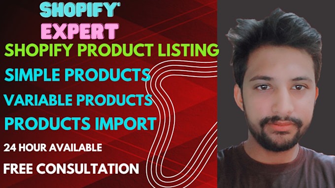 do professional shopify product listing