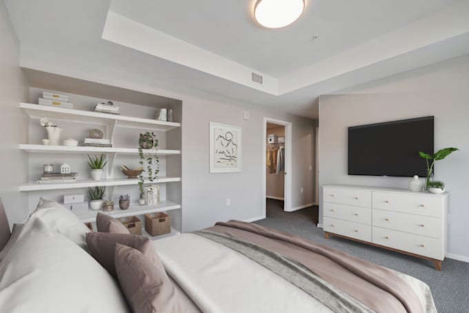 virtual staging, add furniture to your home, on time