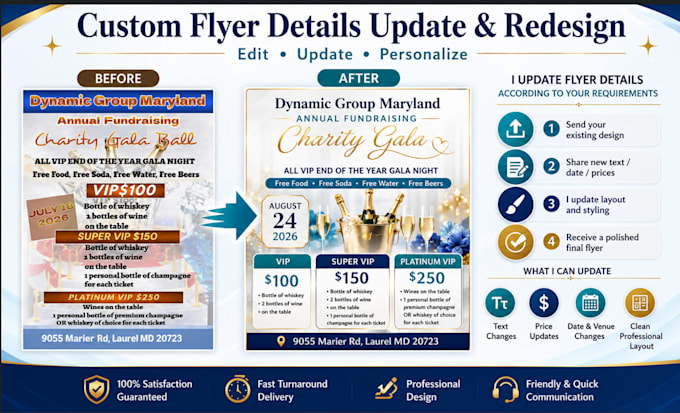 professionally edit or redesign your poster, flyer, or social media design