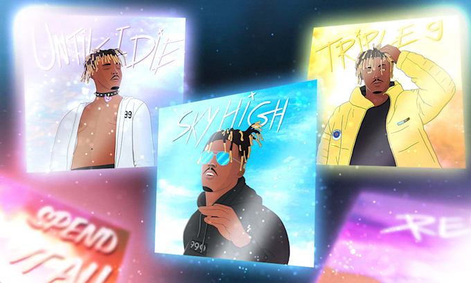 design a cartoon cover art for your album, single or mixtape