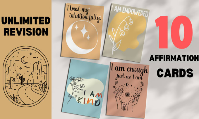printable affirmation cards motivational  cards
