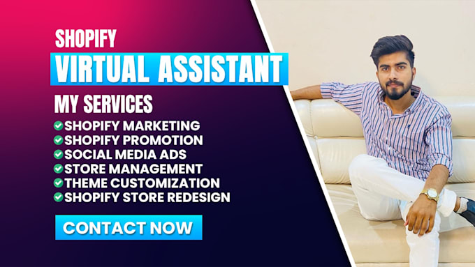be your shopify virtual assistant, shopify store manager