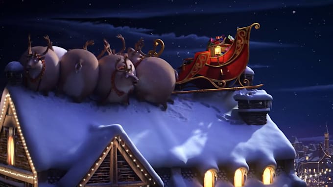 make christmas eve greeting video