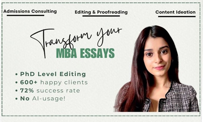 edit your MBA essays into a standout application