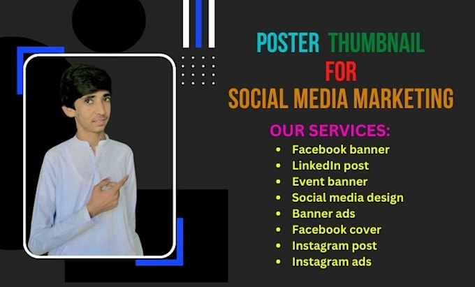 Create facebook, instagram and linkedin posters by Shayankhatta782 | Fiverr