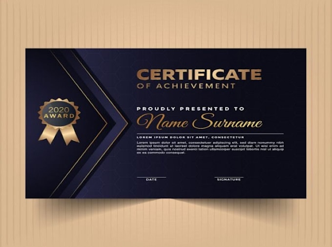 Create professional certificates for events by Robin9100 Fiverr