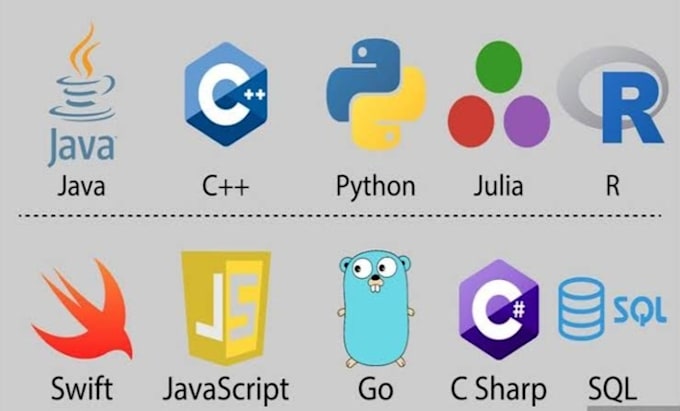 Code your projects in c language, cpp, c sharp, java and python ...