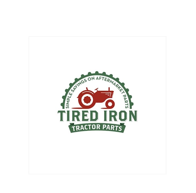 Do popular classic traditional tired iron tractor parts logo in 1 day
