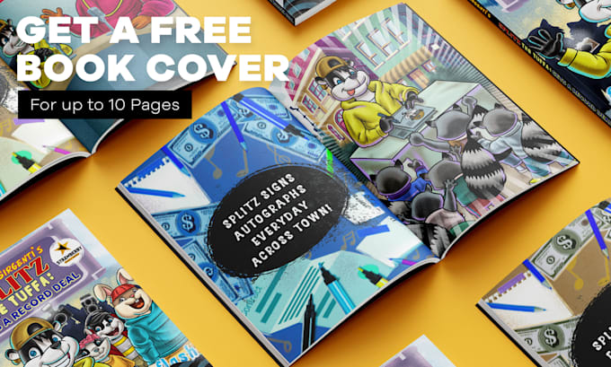 illustrate your childrens story book cover and pages