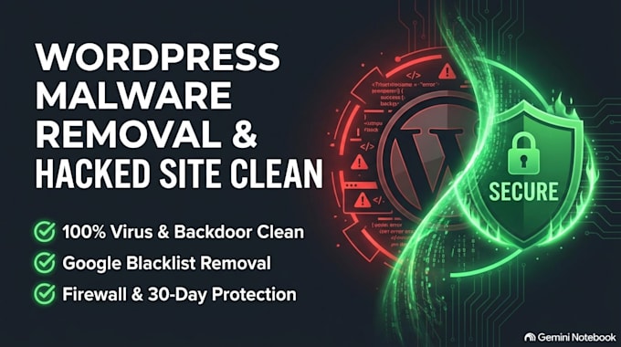 remove malware, clean hacked wordpress, and fix server security