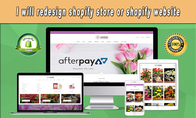 redesign shopify store or shopify website