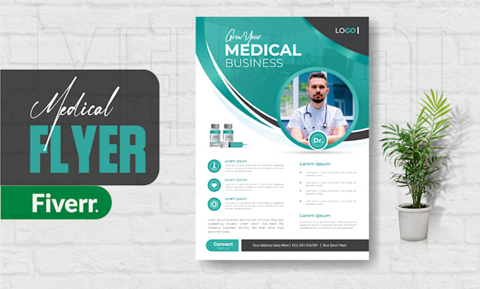 design medical business booklet brochure or custom flyer