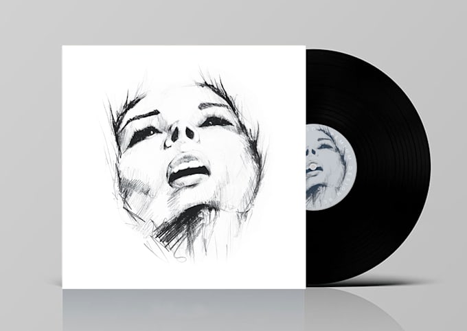 design minimalist music album cover artwork