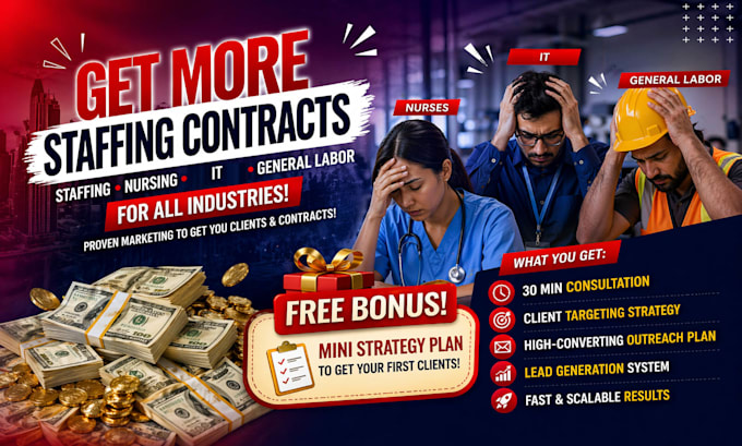 get more clients and contracts for your staffing agency