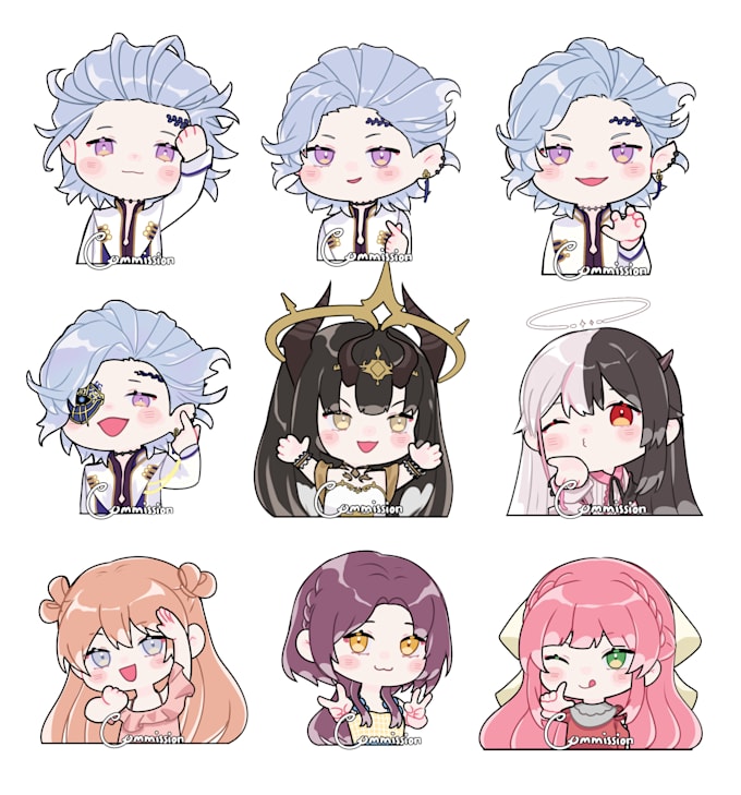 draw your character in cute chibi art style